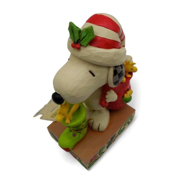 Enesco JIM SHORE 2021 Peanuts Snoopy Gifts of Friendship Christmas Figurine - Picture 4 of 11